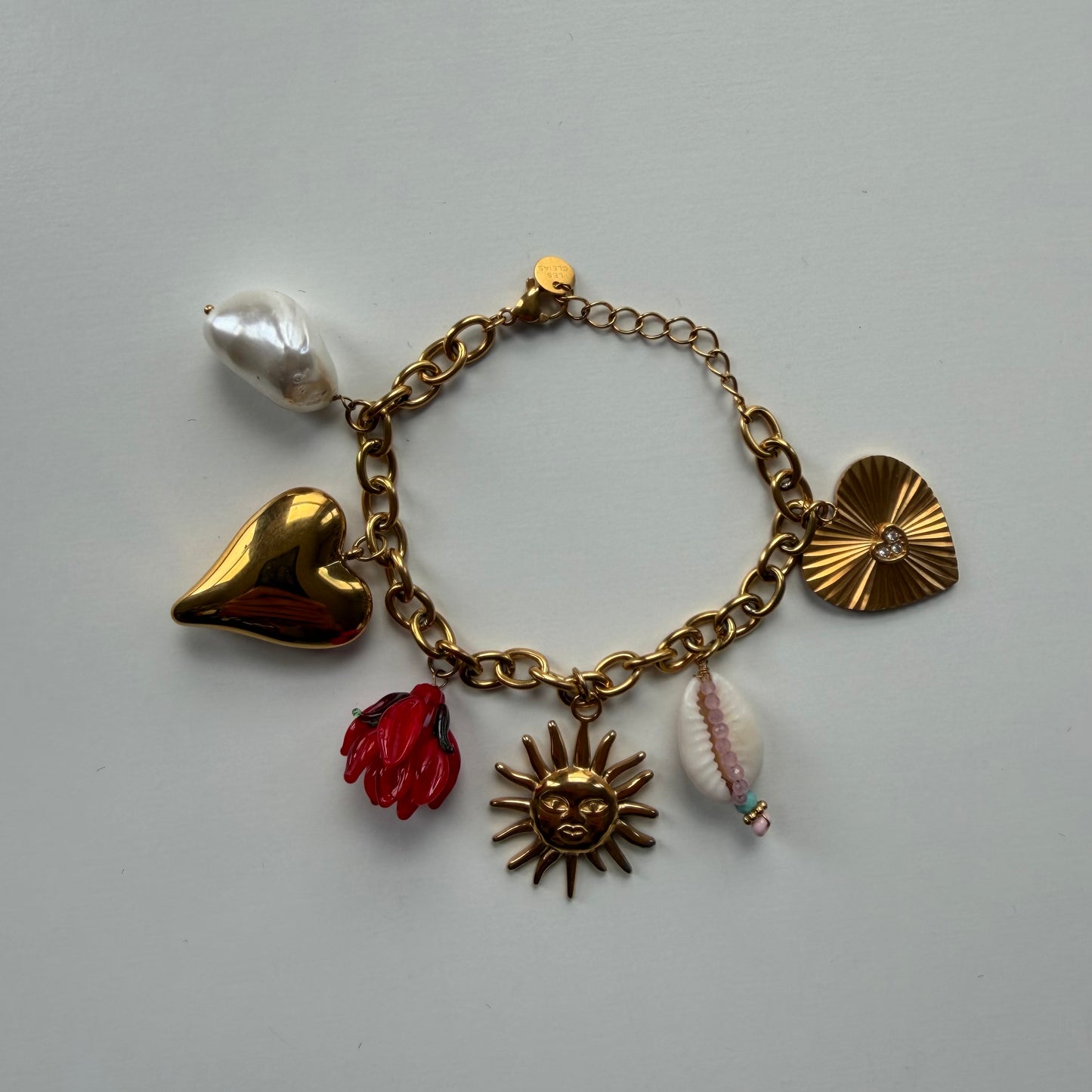 Summer Gold Plated Link Bracelet