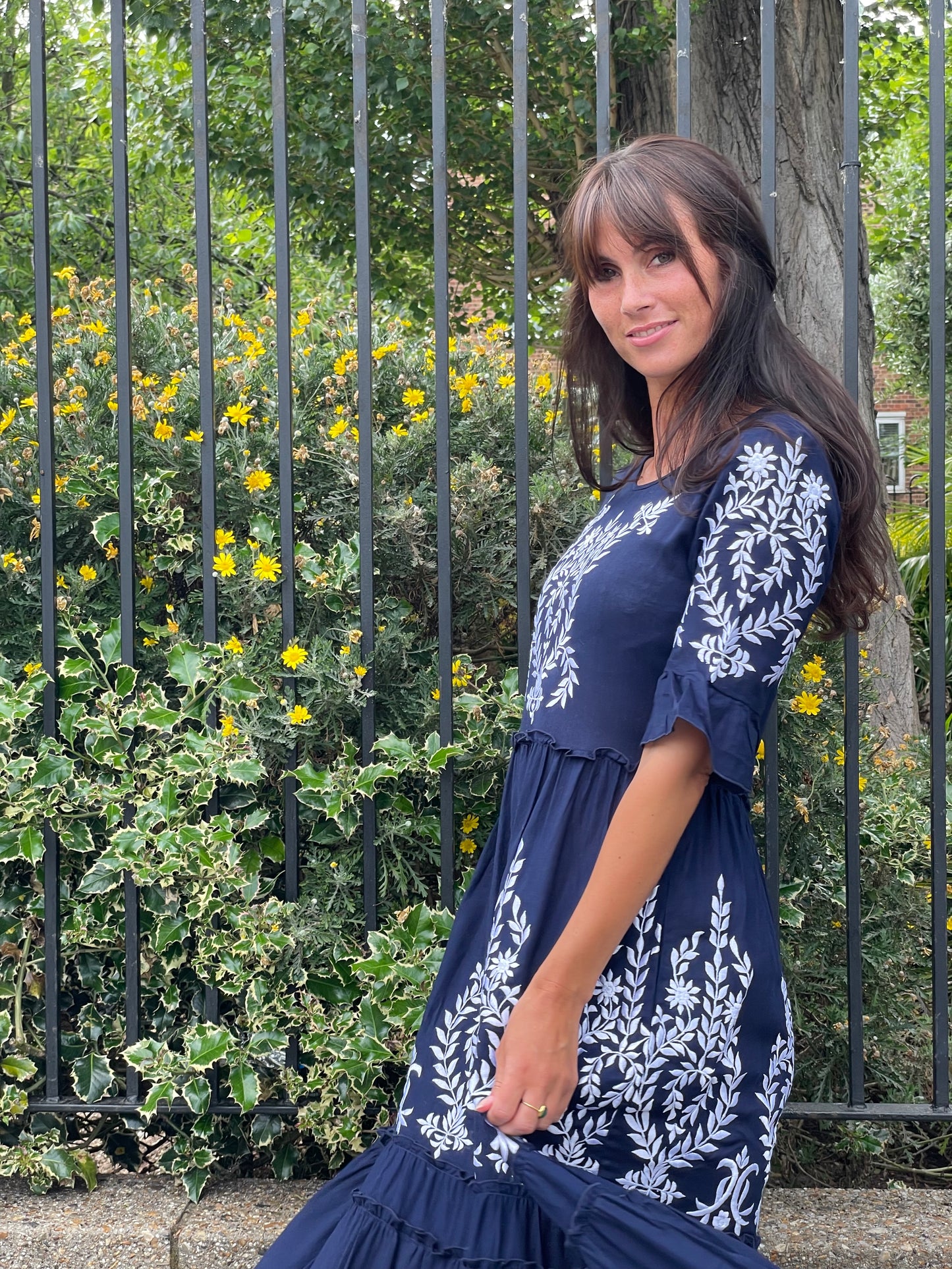 Diana Dress in Navy Blue