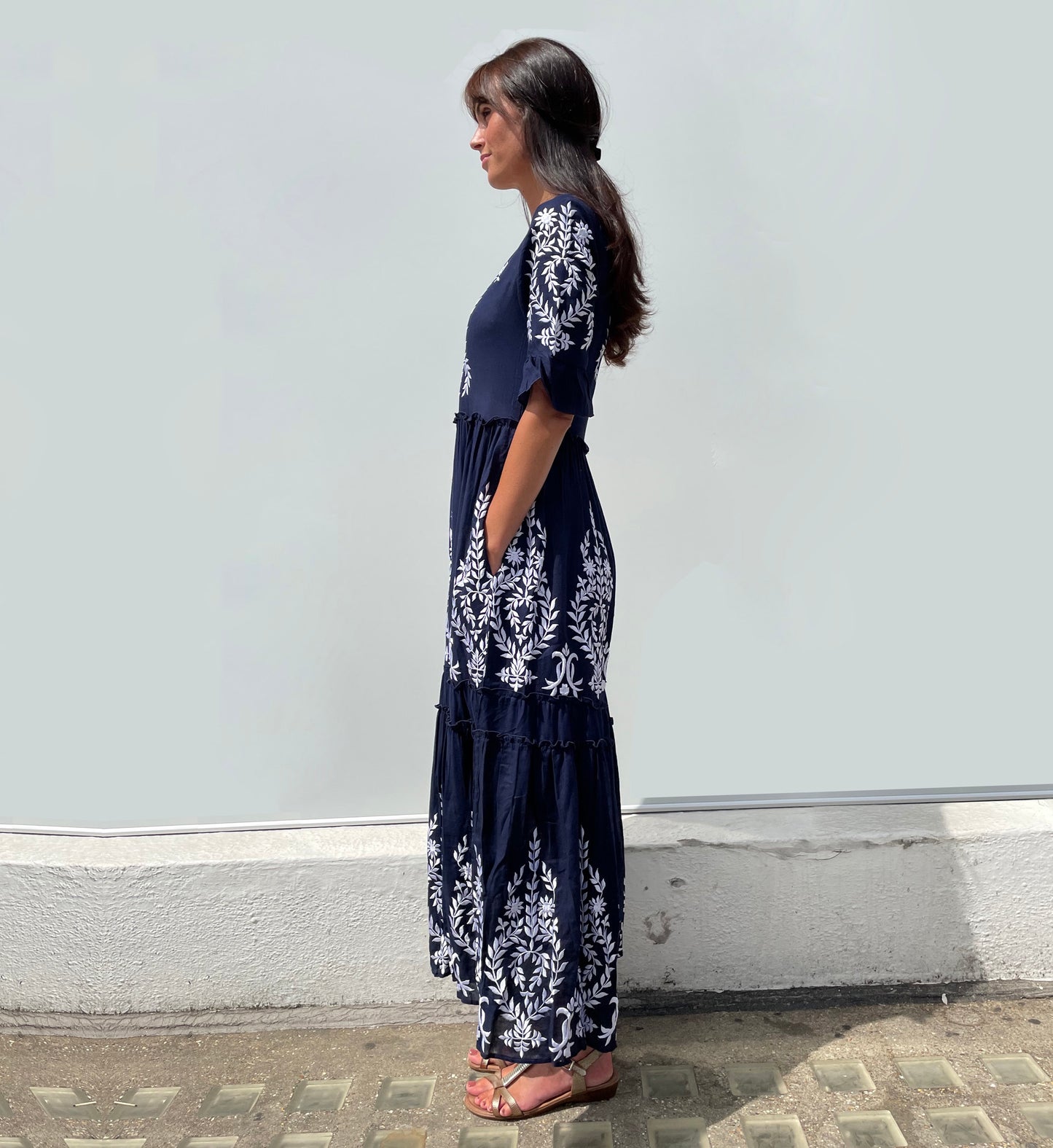 Diana Dress in Navy Blue