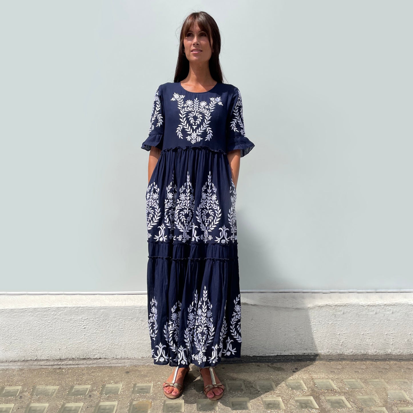 Diana Dress in Navy Blue