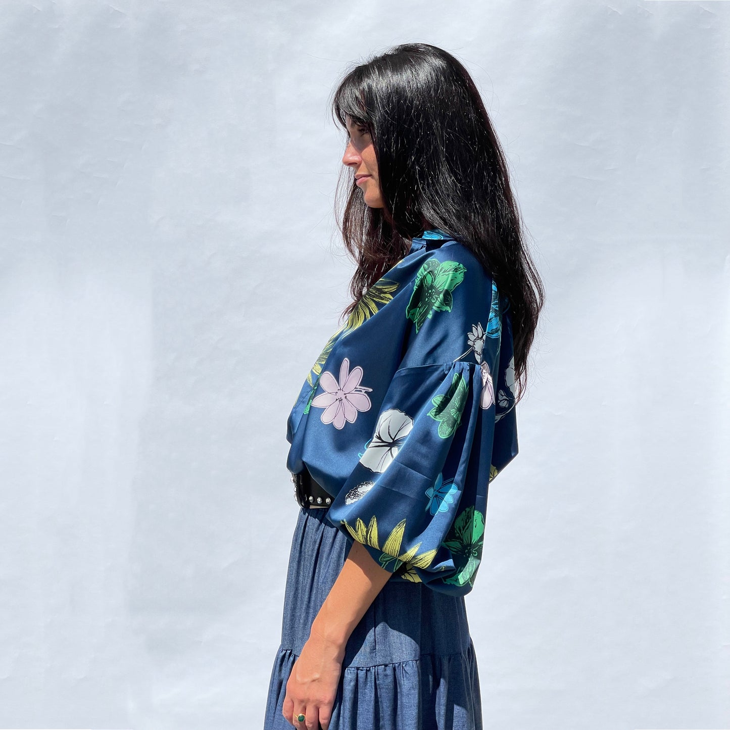 Floral Silk Blouse