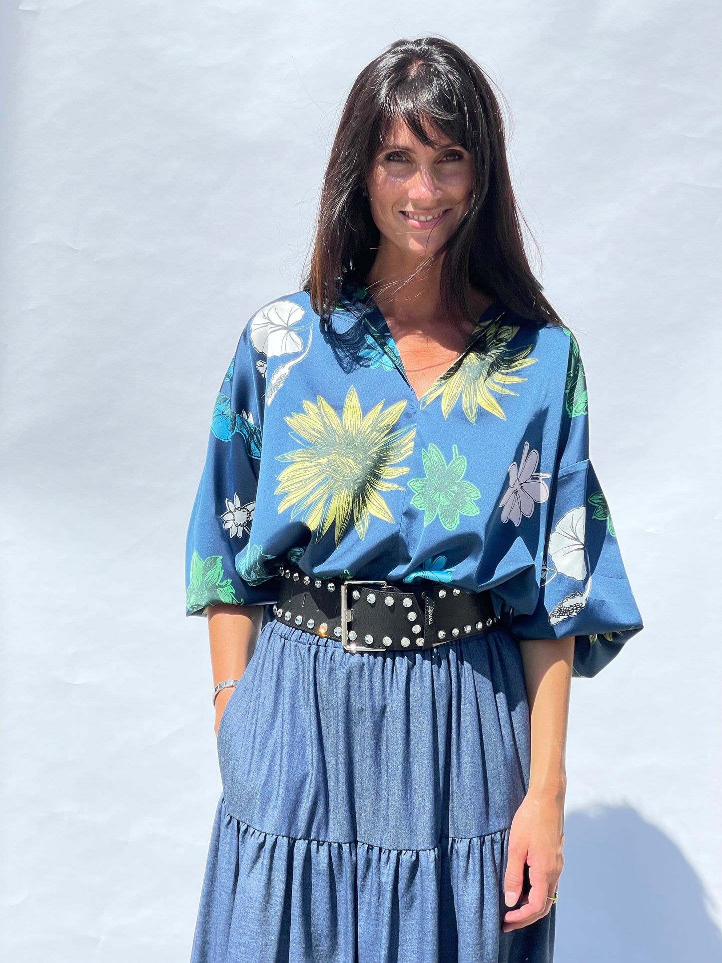 Floral Silk Blouse