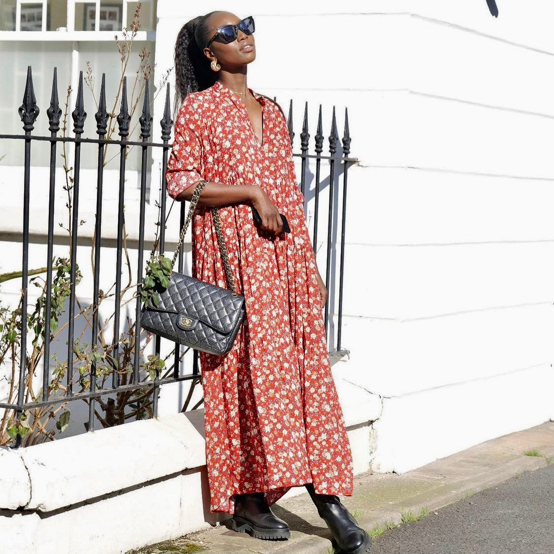 Flower Print Dress