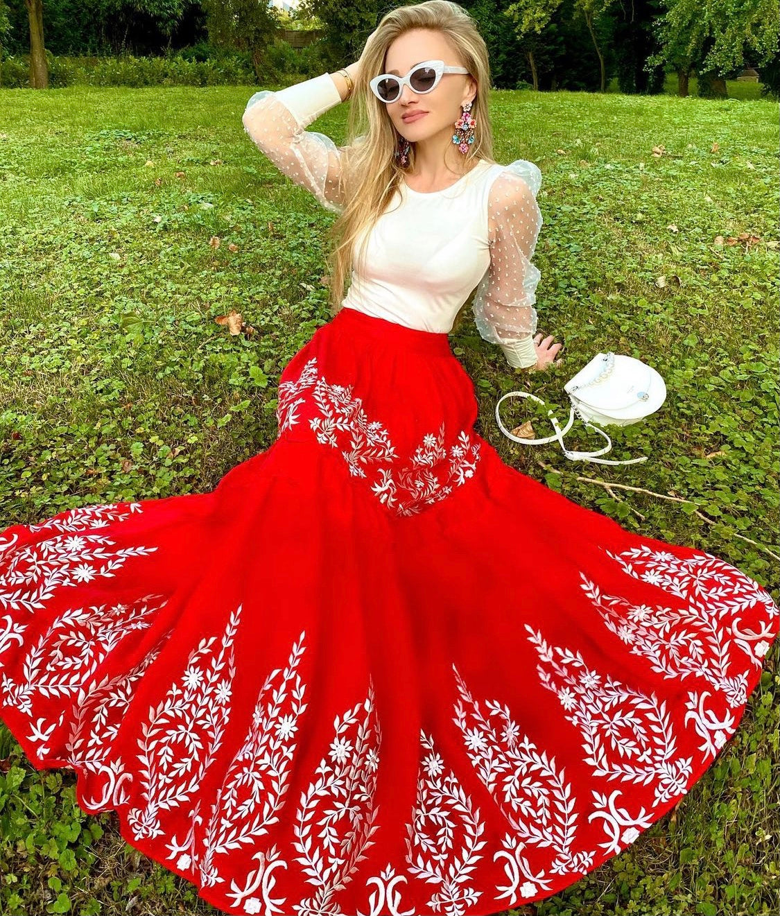 Diana Embroidered Skirt