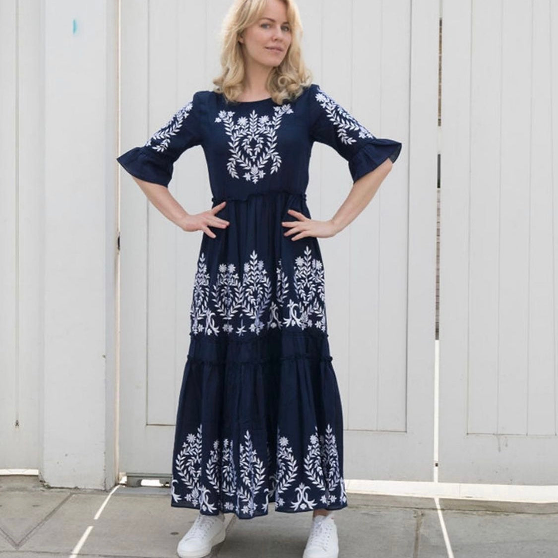 Diana Dress in Navy Blue