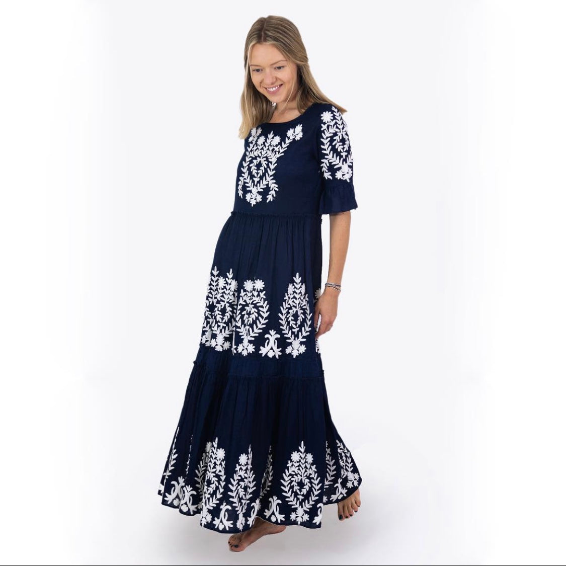 Diana Dress in Navy Blue