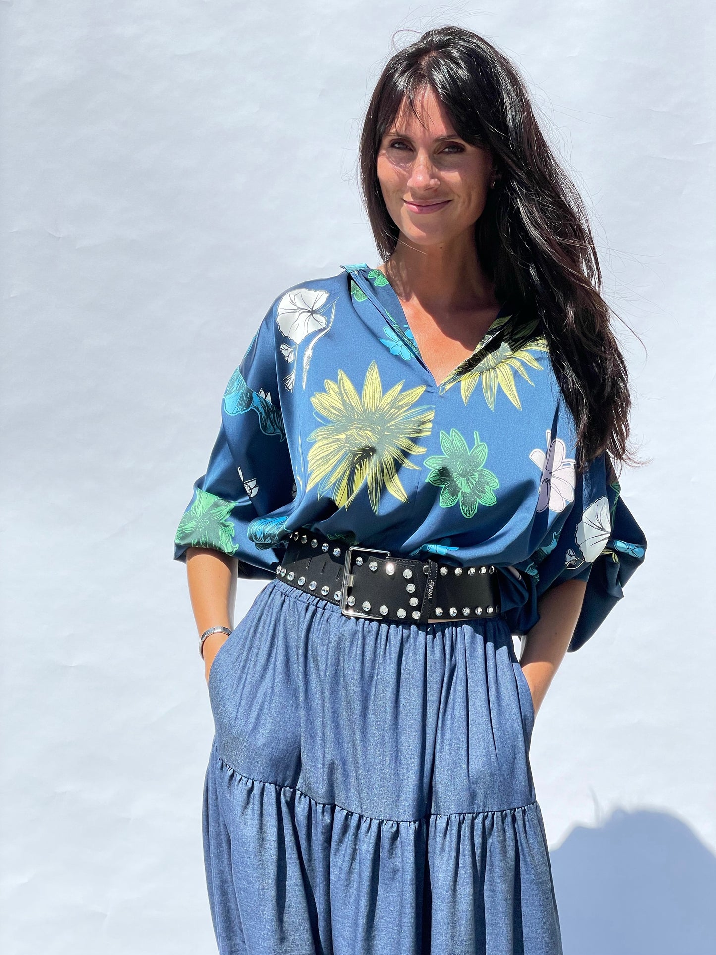 Floral Silk Blouse