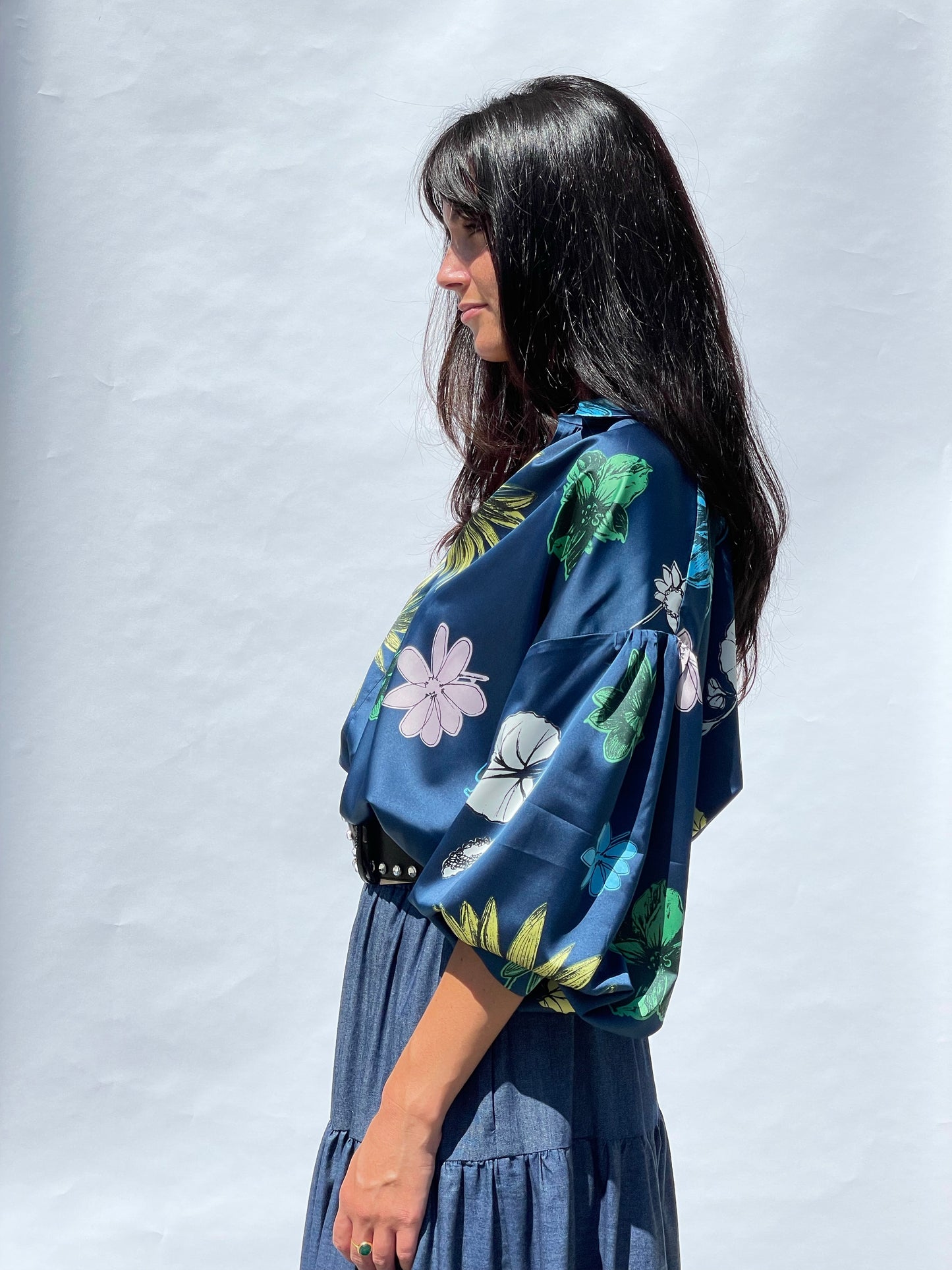 Floral Silk Blouse
