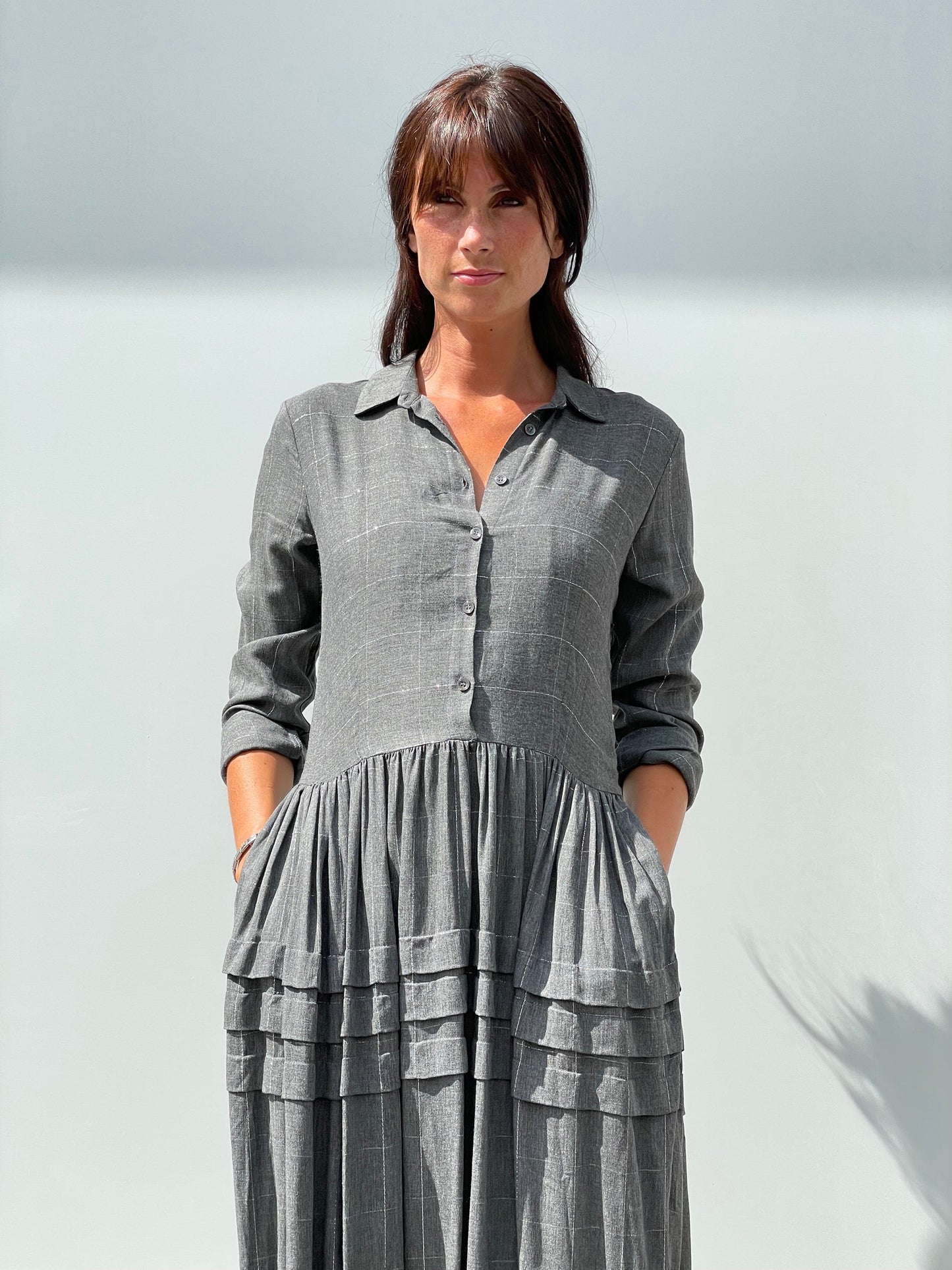 Nathalie Dress in Grey