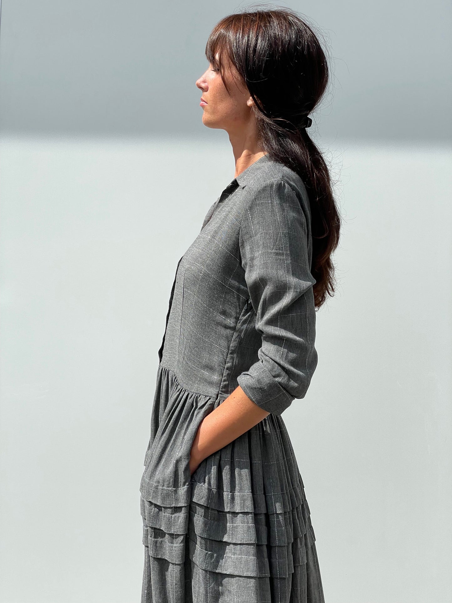 Nathalie Dress in Grey