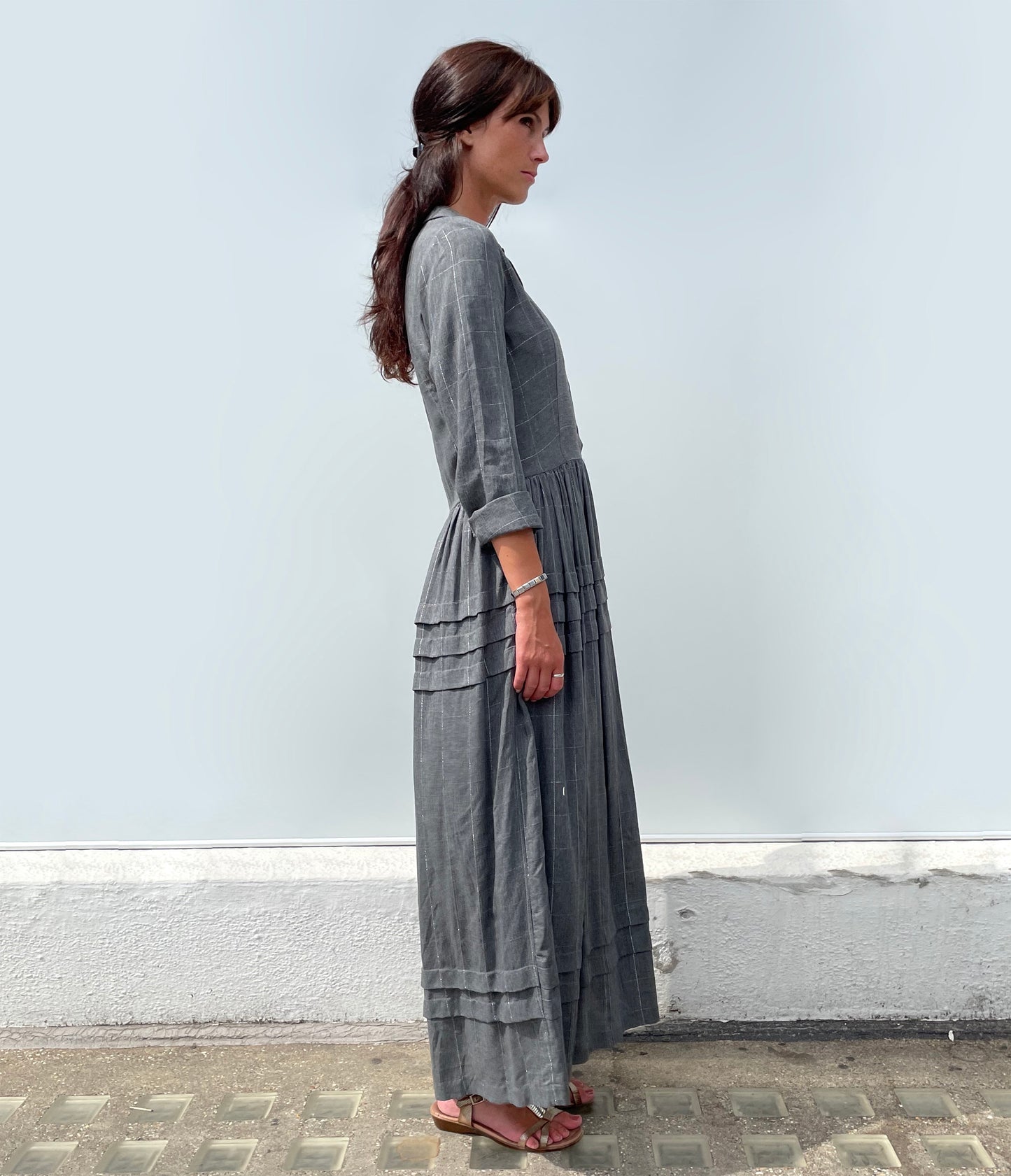 Nathalie Dress in Grey