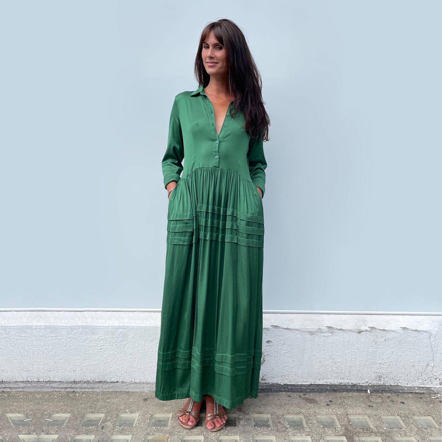 Nathalie Dress in Green