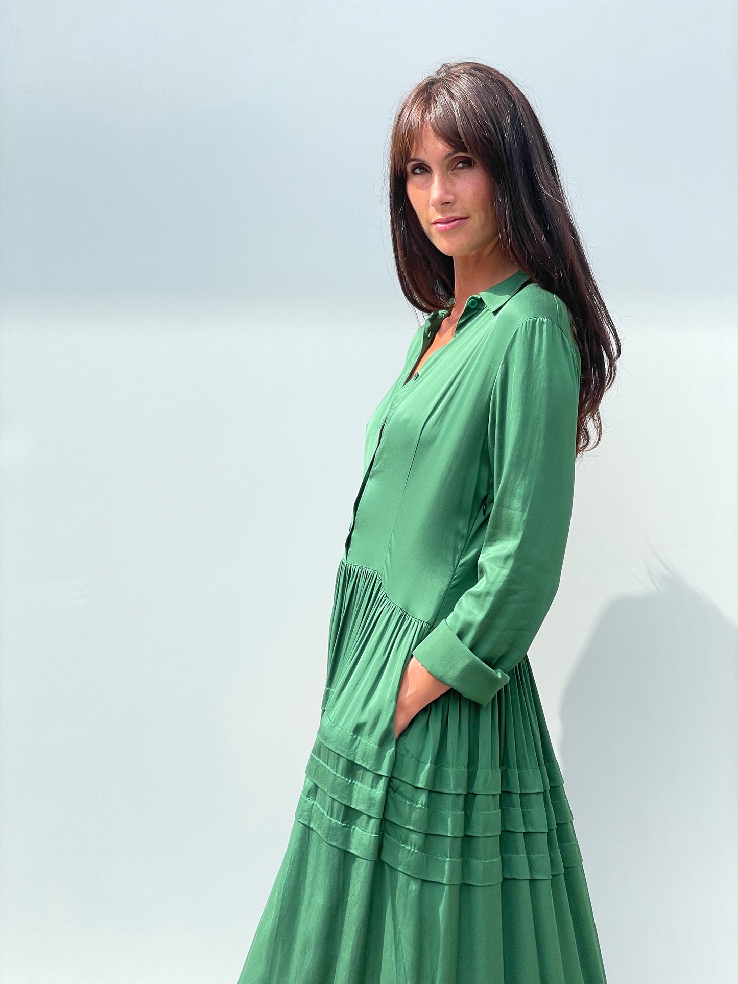 Nathalie Dress in Green