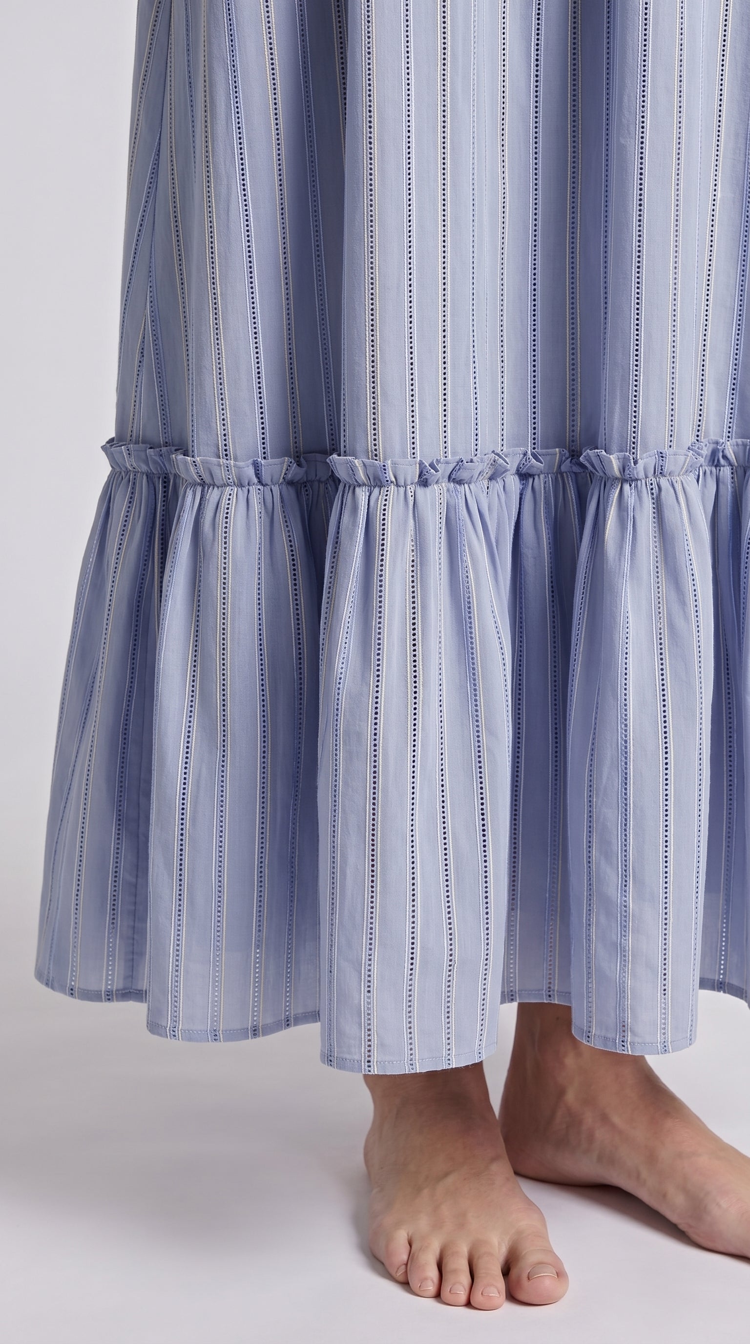 Amalfi Swirl Maxi Dress - Pinstripe