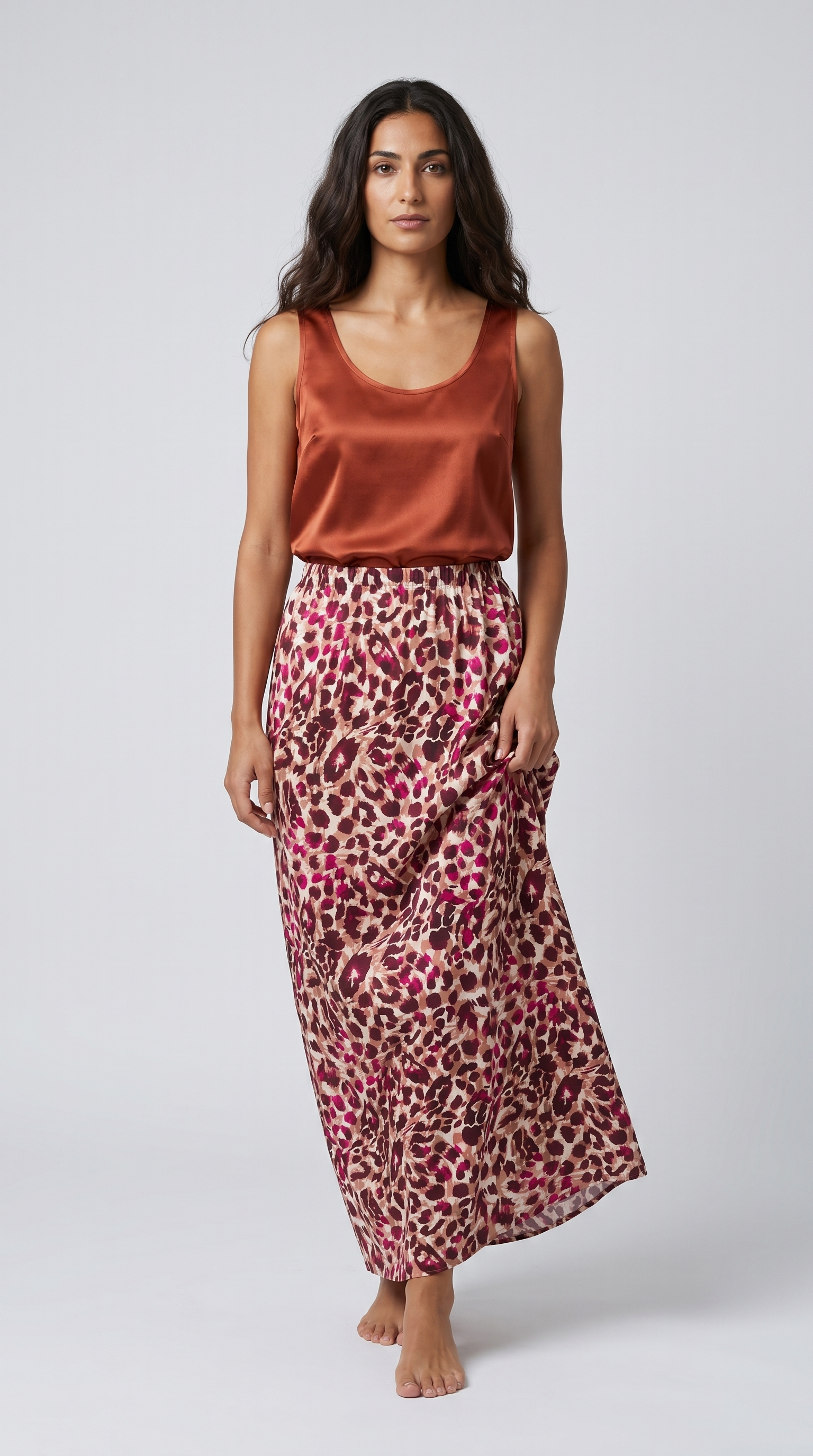 Savannah Leopard Maxi Skirt