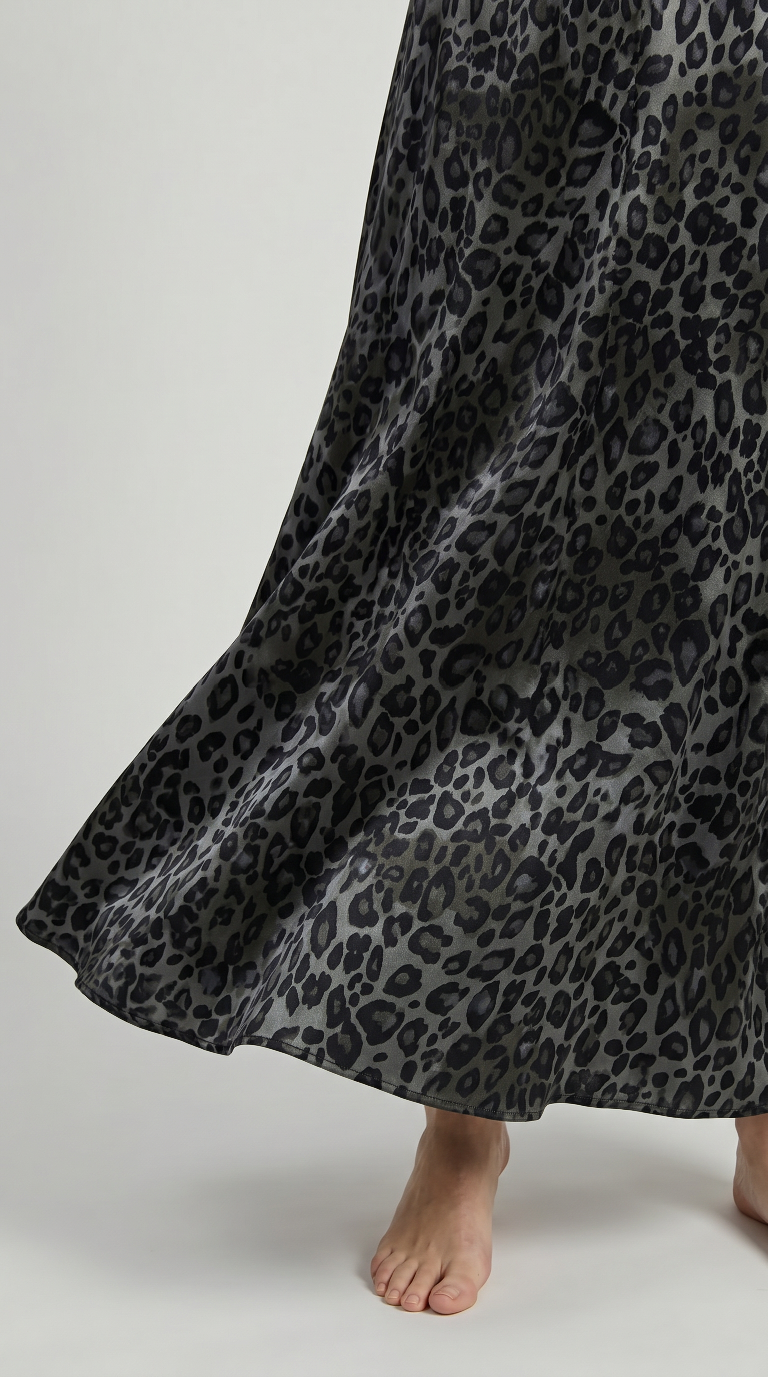 Savannah Black Leopard Maxi Skirt