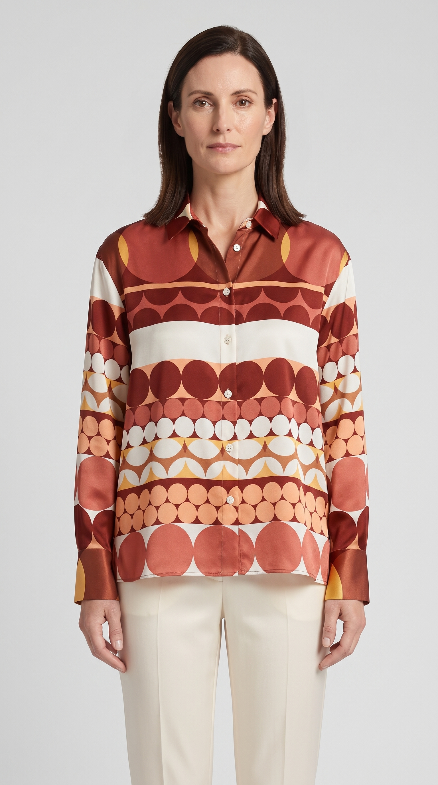 Santorini Geometric Shirt