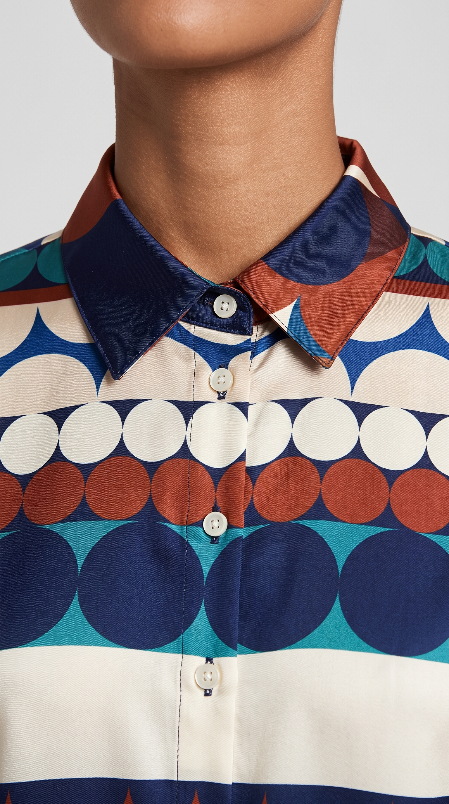 Santorini Geometric Shirt