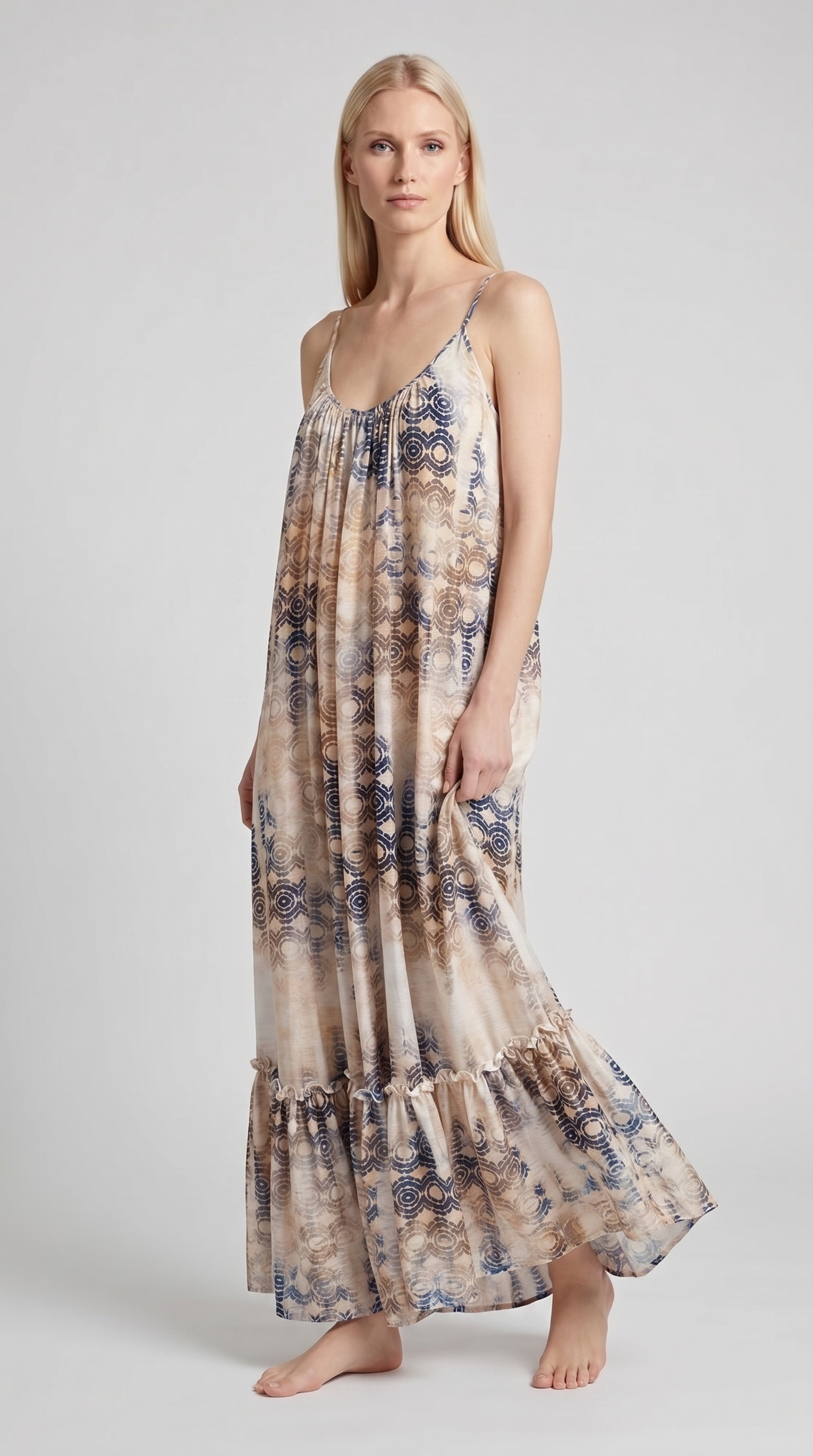 Amalfi Swirl Maxi Dress - Flow