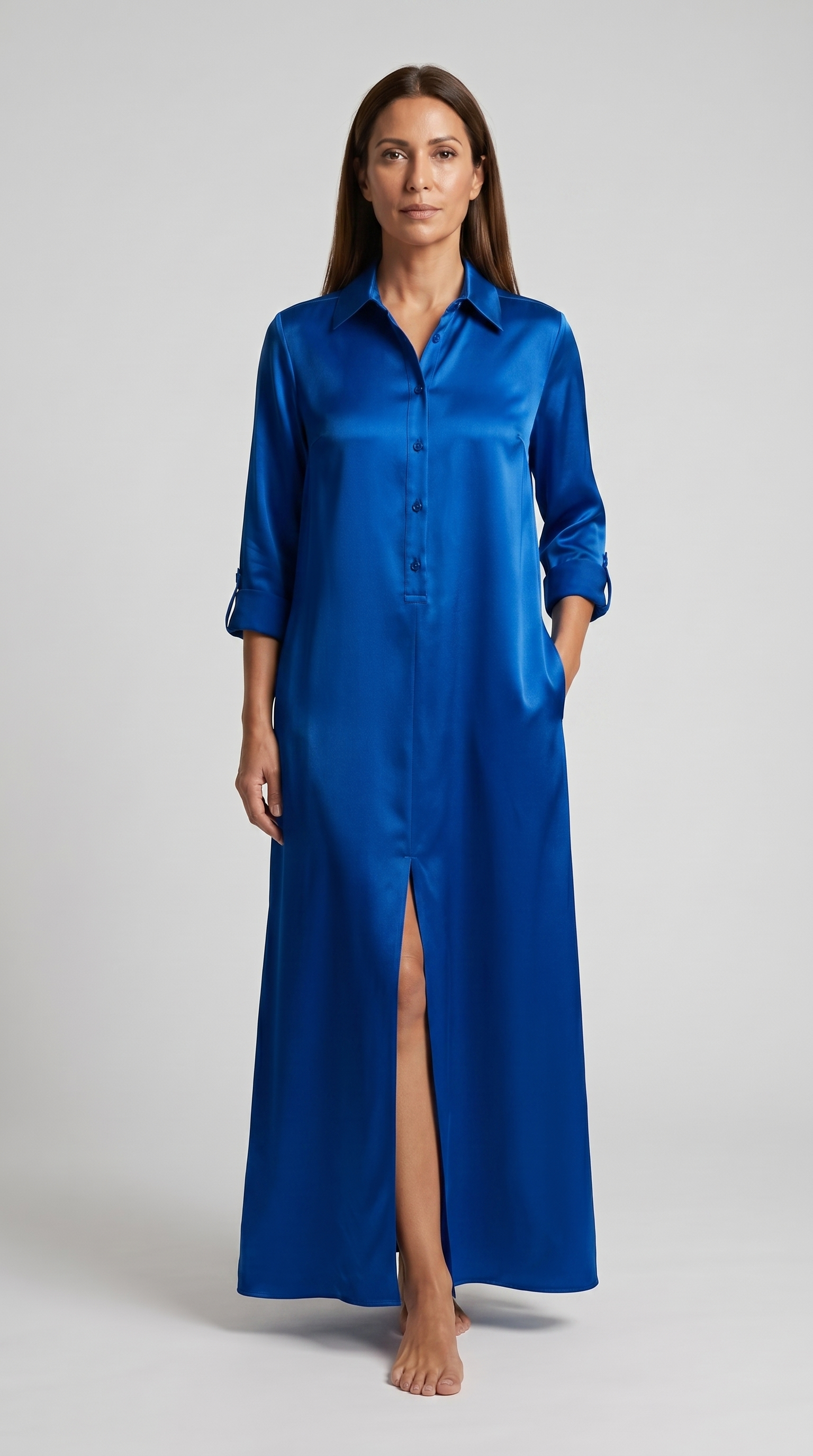 Marina Silk Shirt Dress