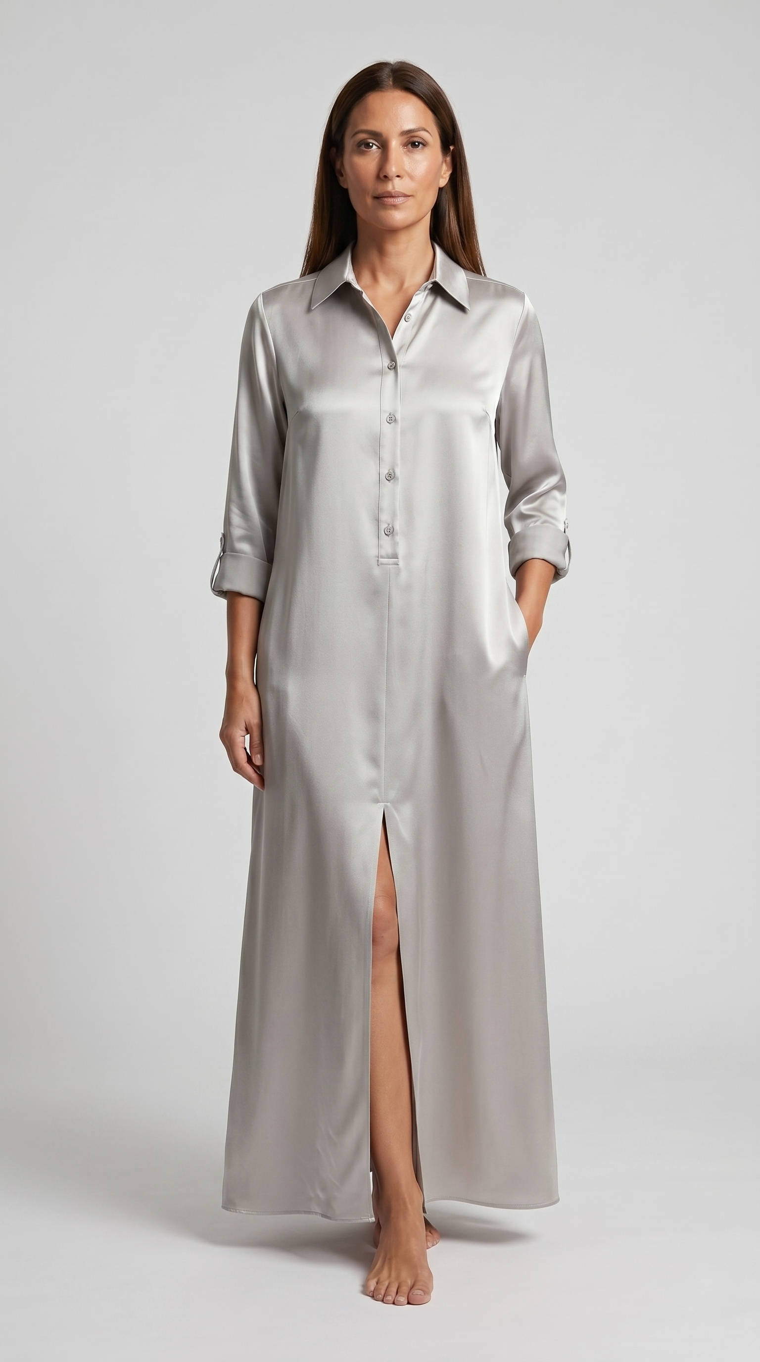 Marina Silk Shirt Dress