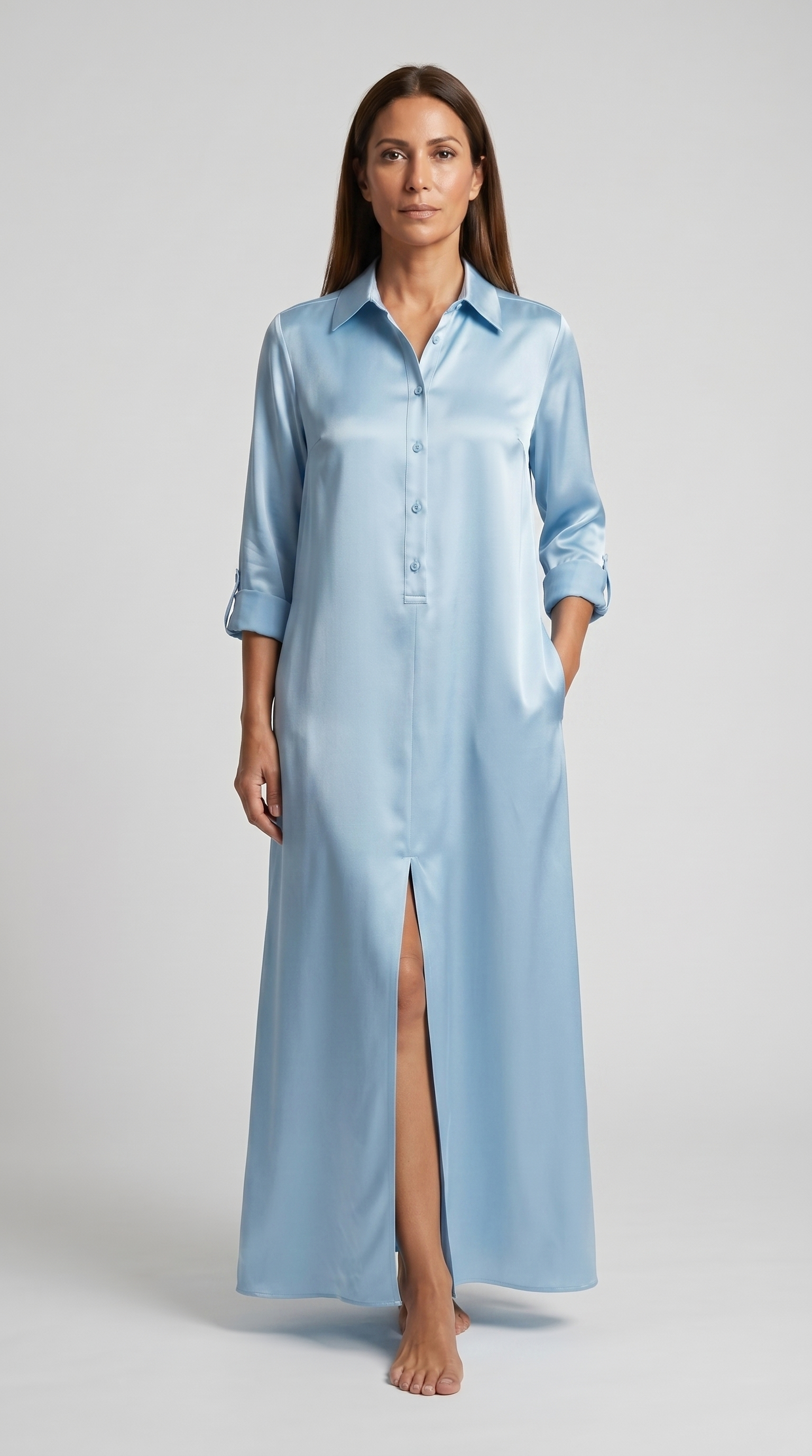 Marina Silk Shirt Dress