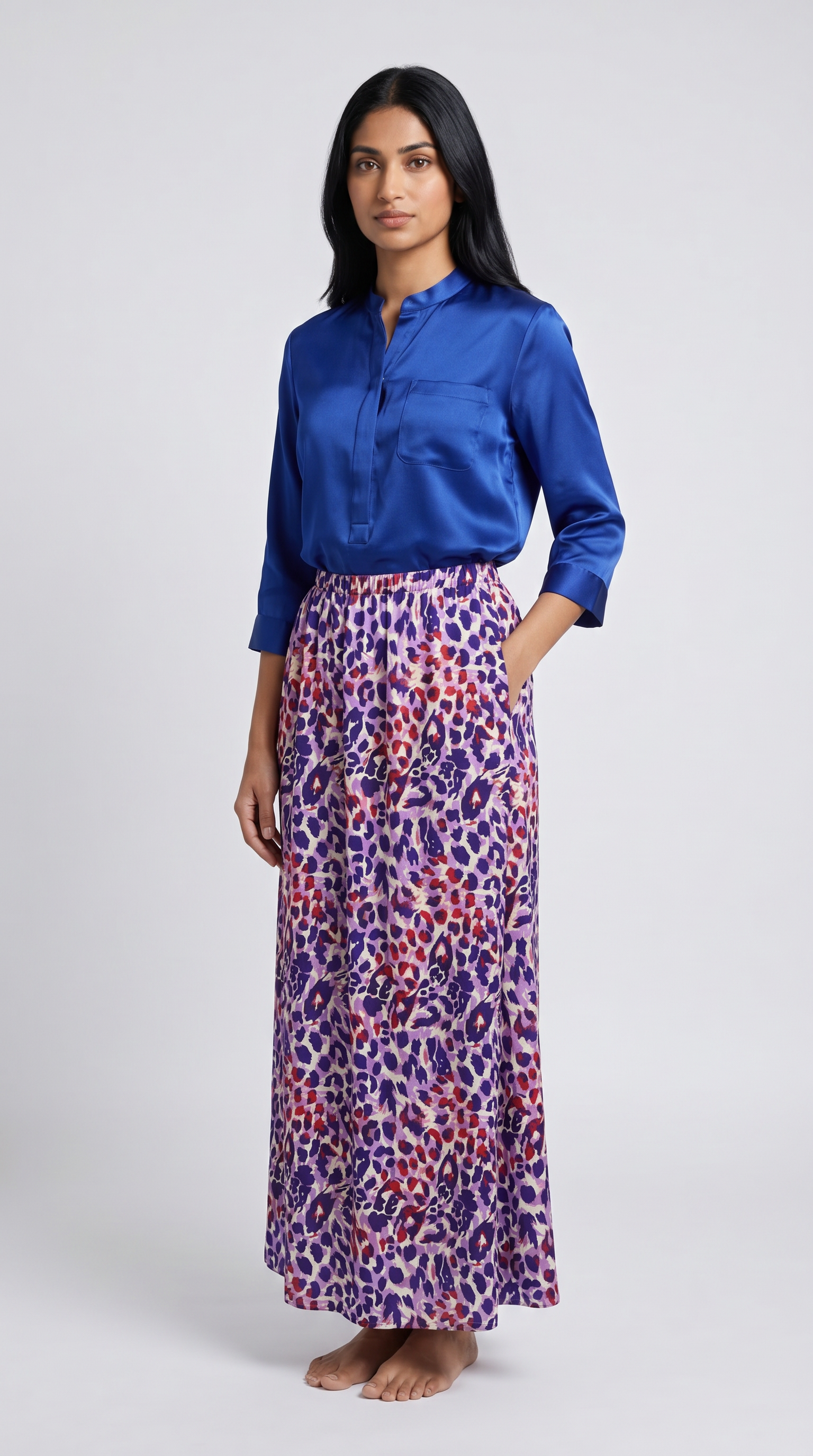 Savannah Leopard Maxi Skirt