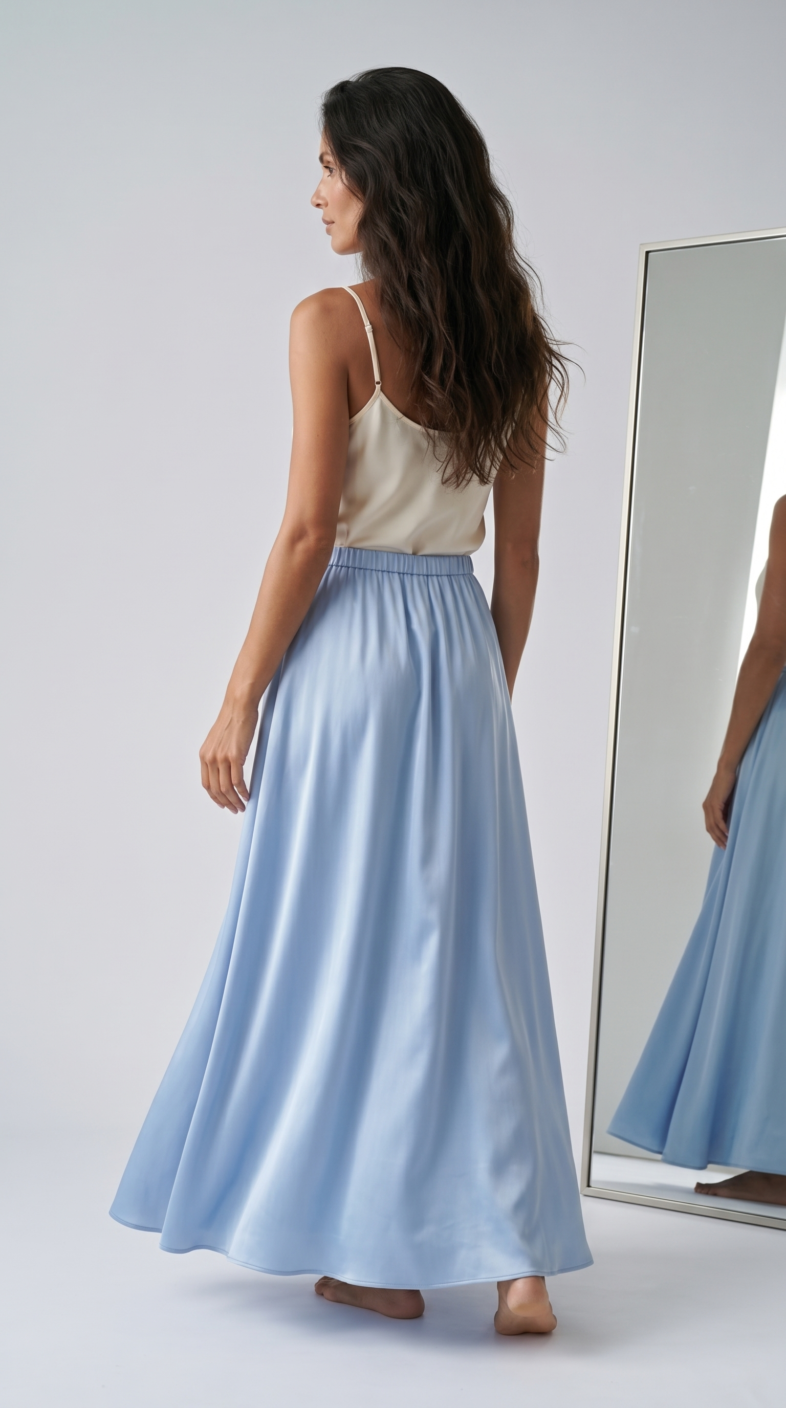 Savannah Pure Silk Maxi Skirt