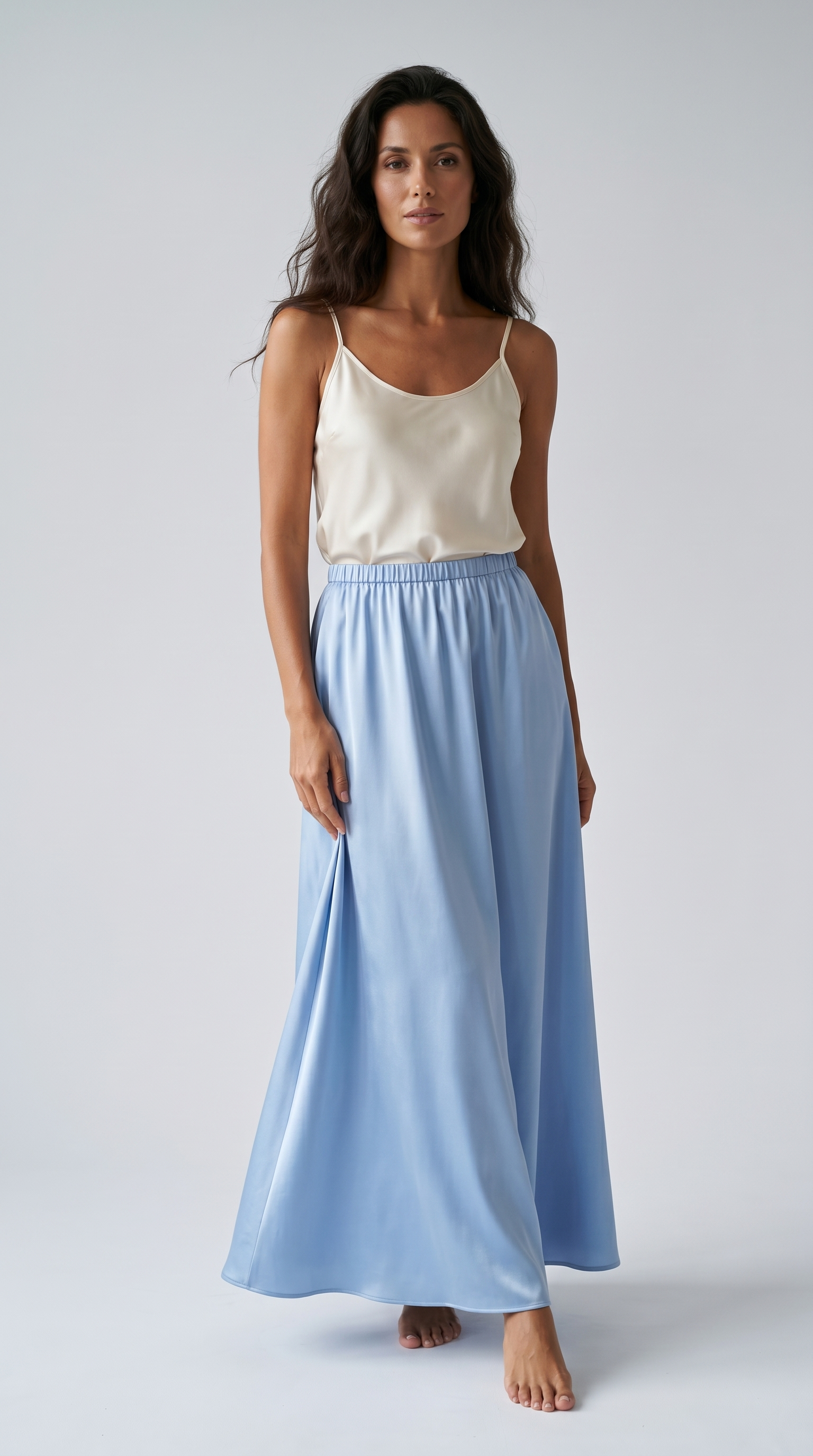 Savannah Pure Silk Maxi Skirt