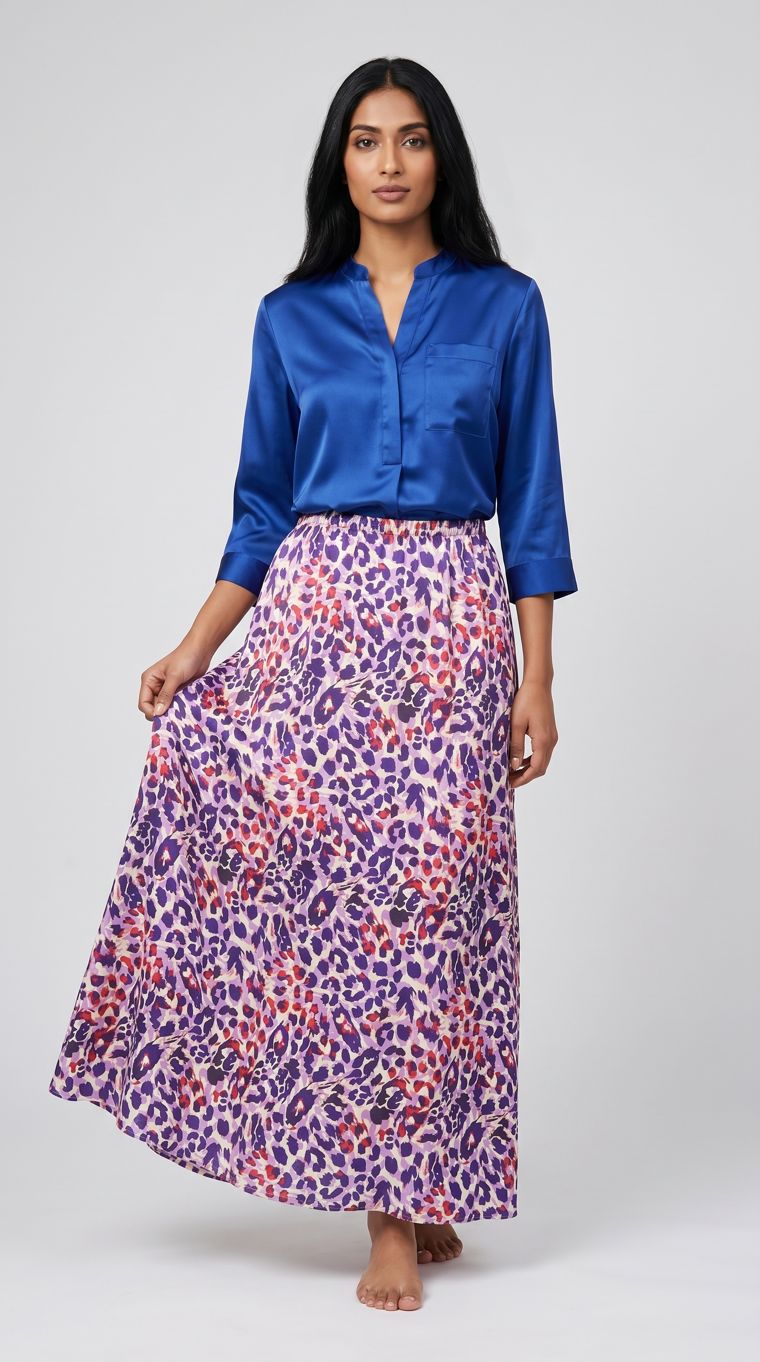 Savannah Leopard Maxi Skirt