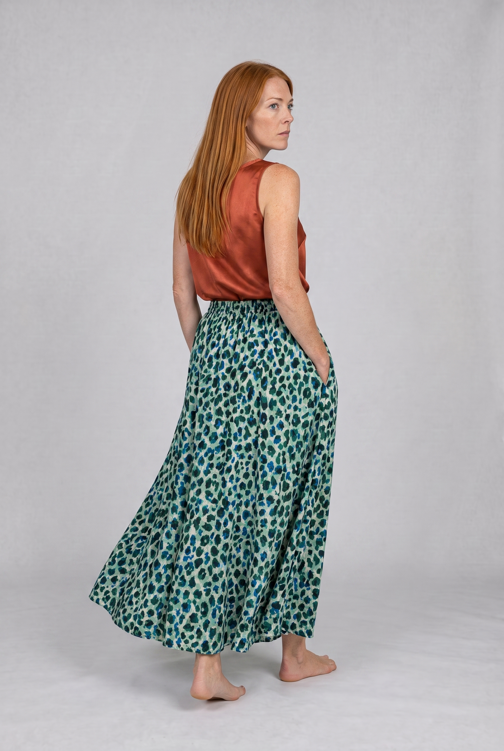 Savannah Leopard Maxi Skirt