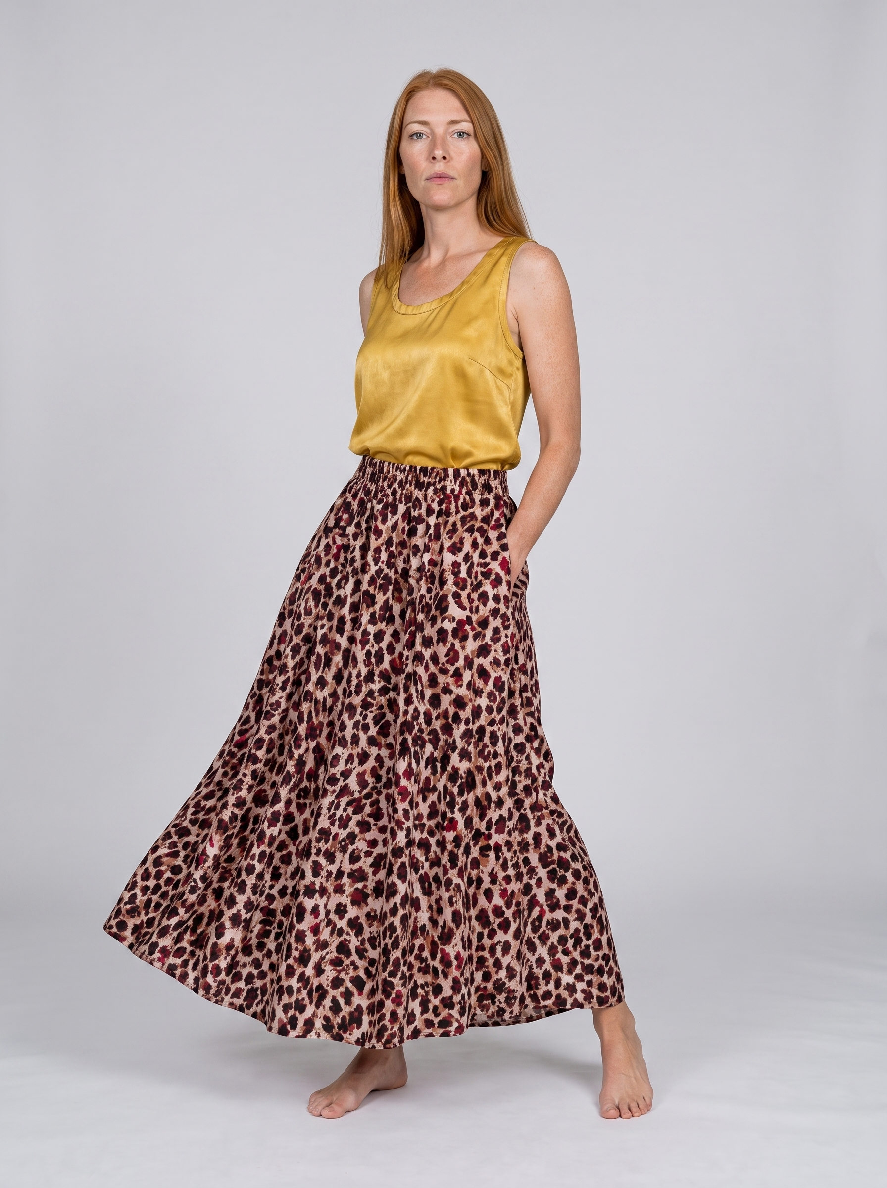 Savannah Leopard Maxi Skirt