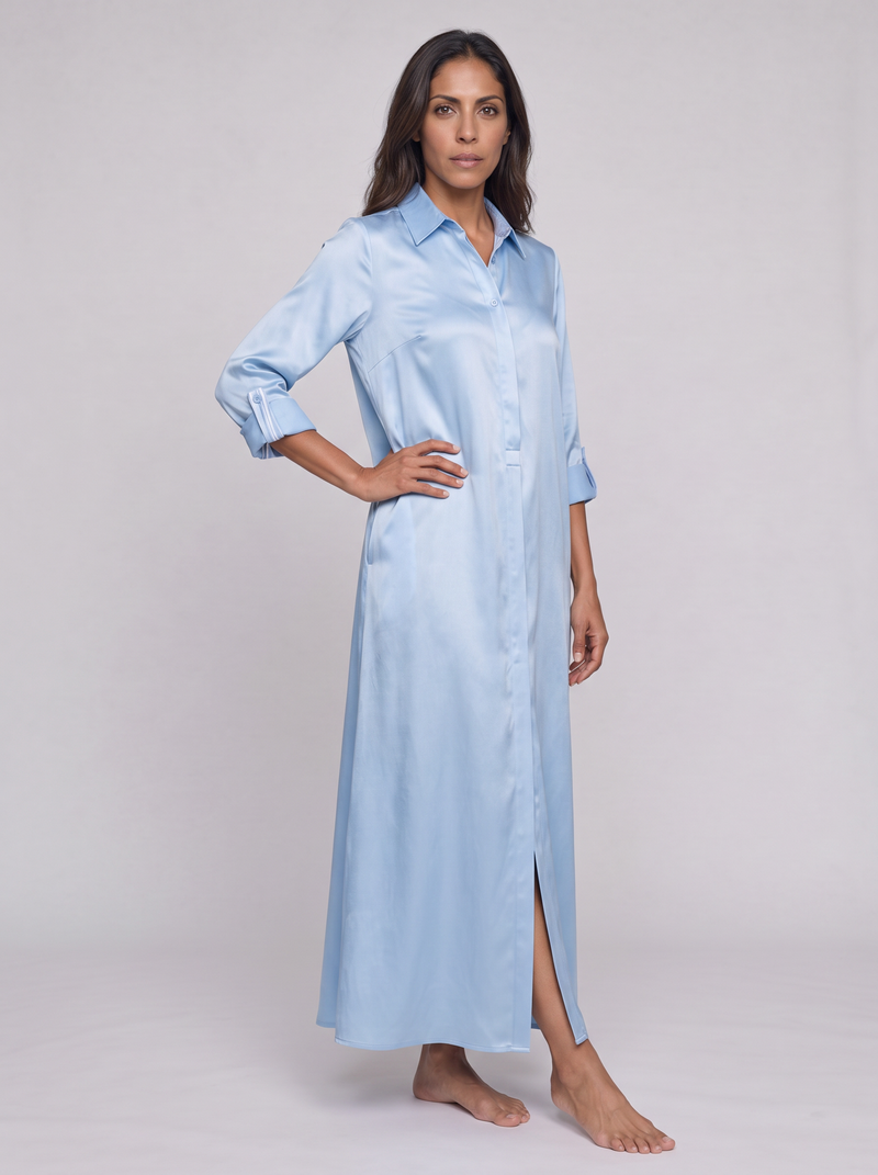 Marina Silk Shirt Dress