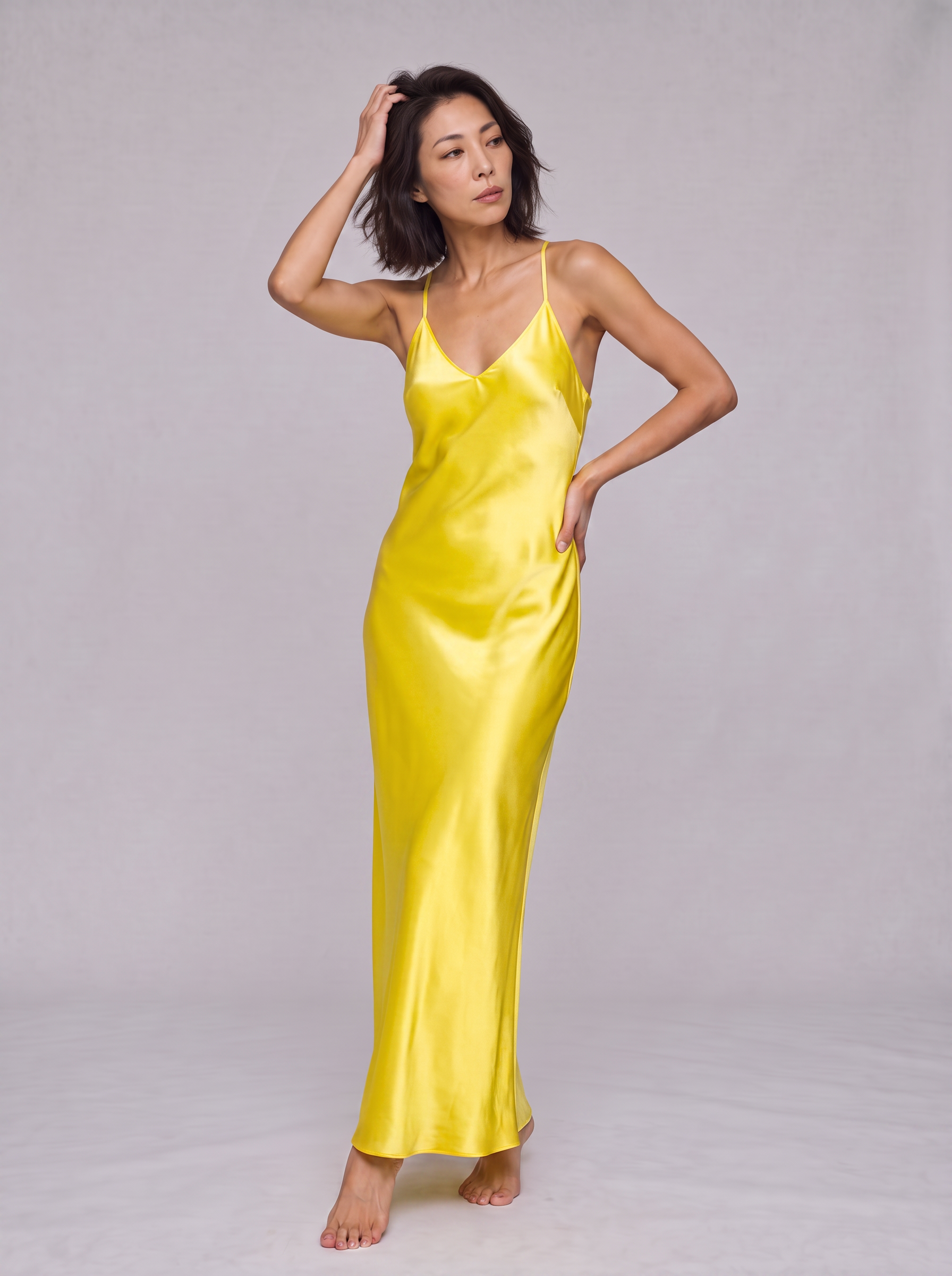 Portofino Pure Silk Satin Dress