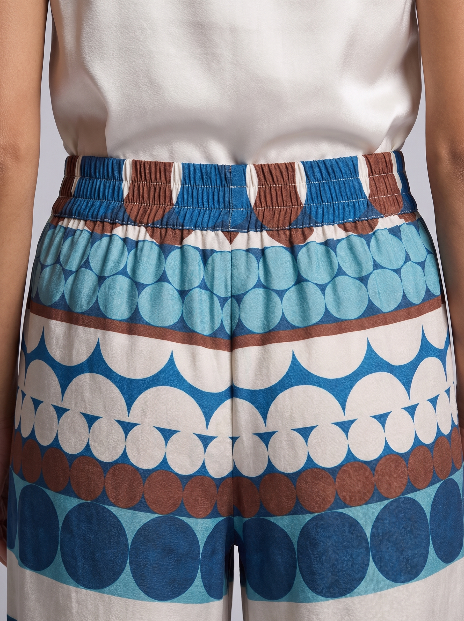 Santorini Geometric Trousers
