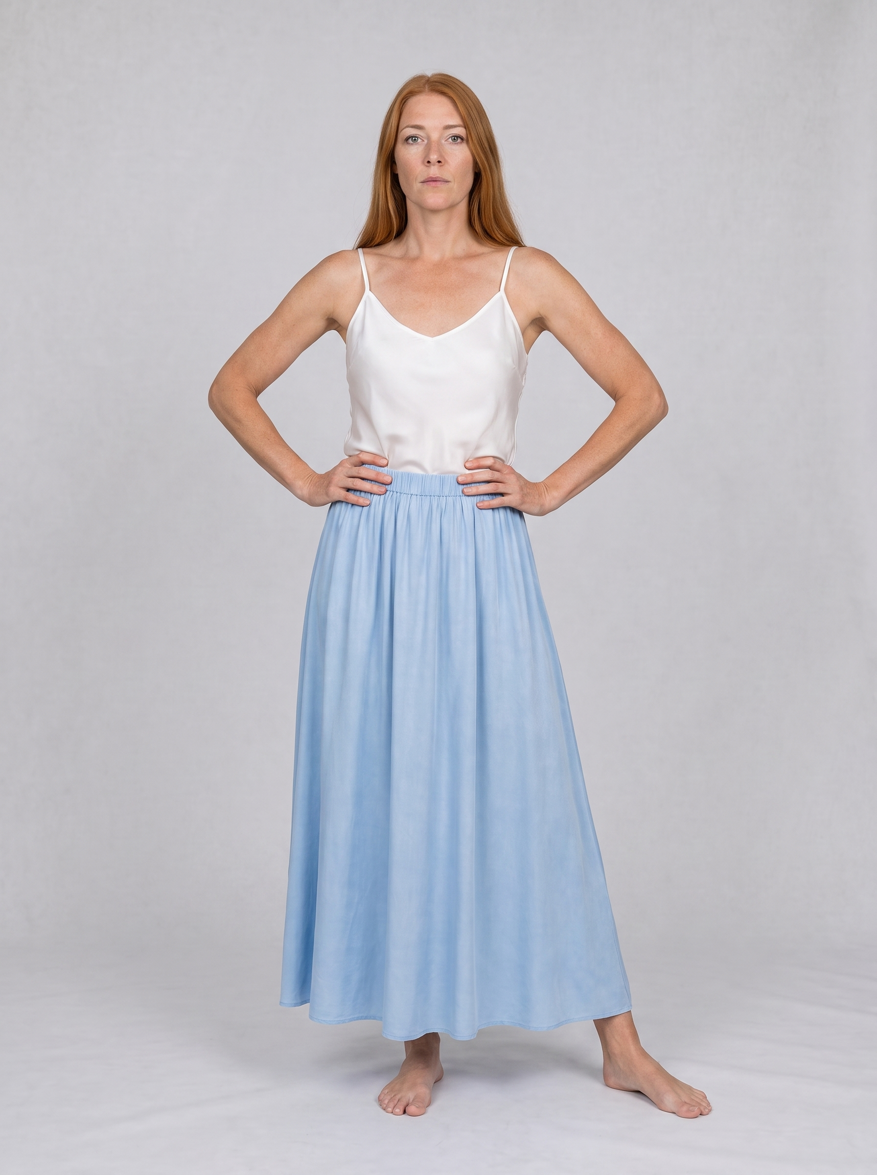 Savannah Pure Silk Maxi Skirt