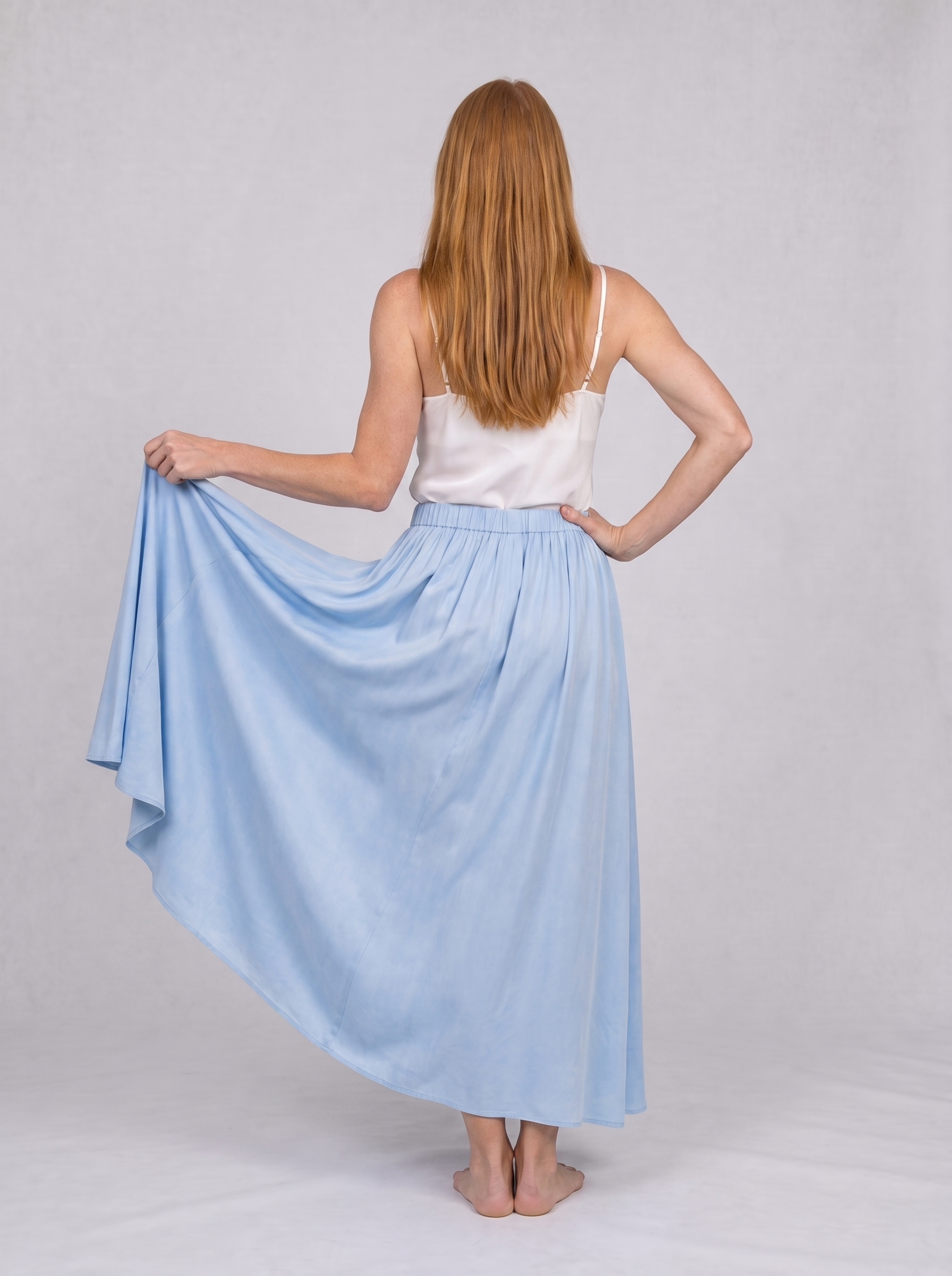 Savannah Pure Silk Maxi Skirt