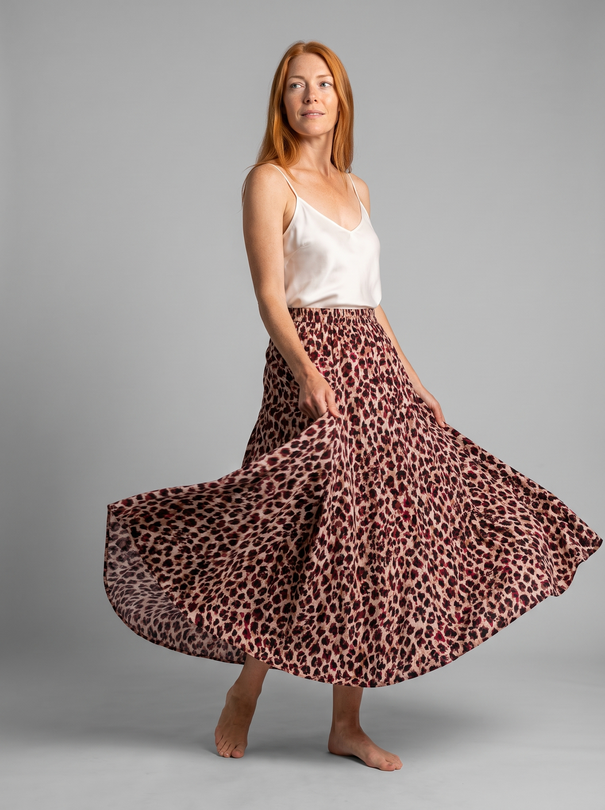 Savannah Leopard Maxi Skirt