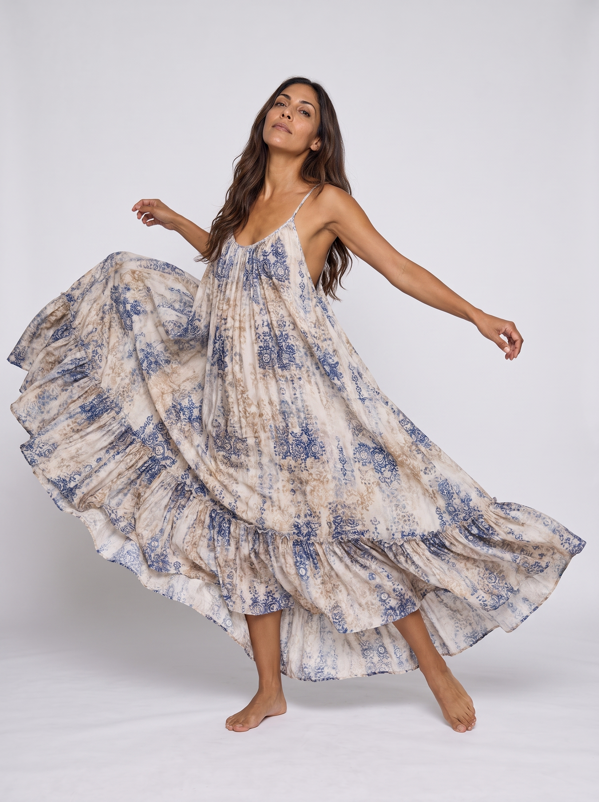 Amalfi Swirl Maxi Dress - Flow