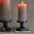 Trophy Glass Candle Holder - Block - petrol - medium