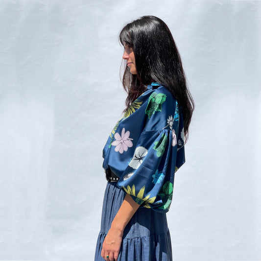 Floral Silk Blouse