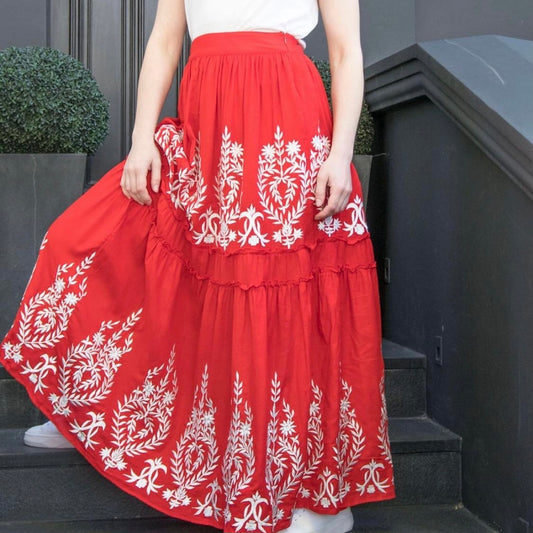 Diana Embroidered Skirt