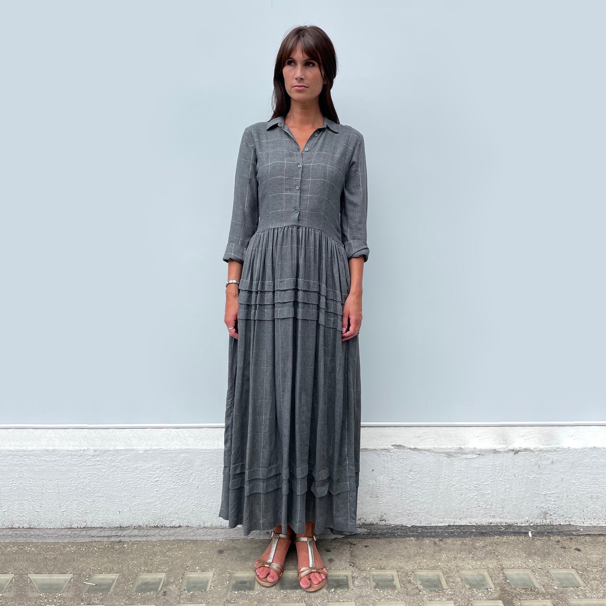 Nathalie Dress in Grey