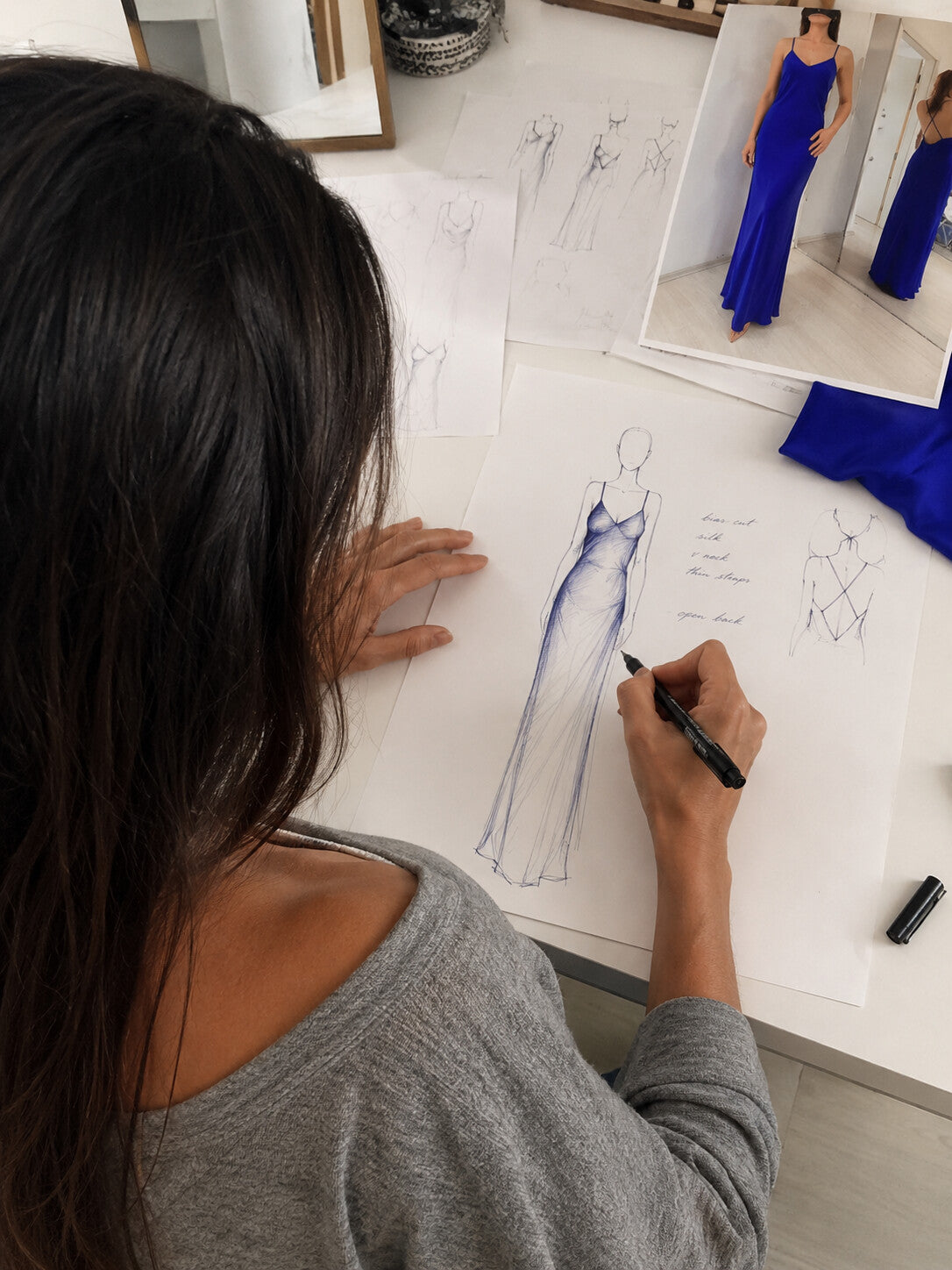 Martina London craftsmanship sketch